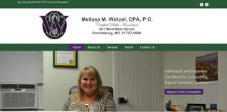 Melissa Wetzel Cpa Website image